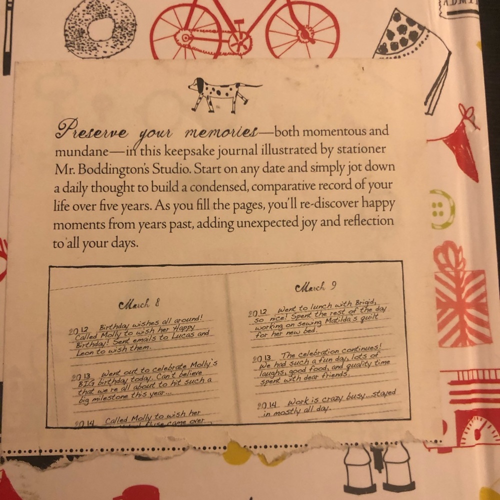 “Every Day” 5-Year Memory Book | Mr. Boddington’s Studio Journal Keepsake Diary - Picture 6 of 6